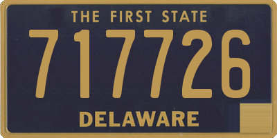 DE license plate 717726