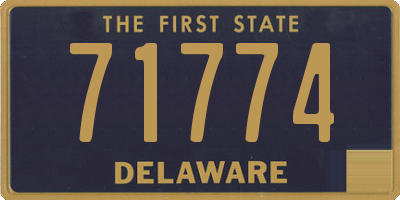 DE license plate 71774