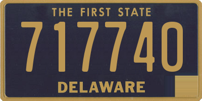 DE license plate 717740