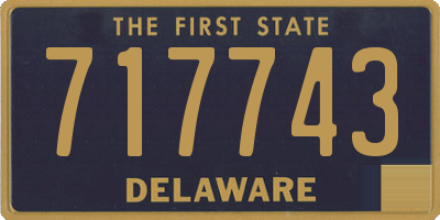 DE license plate 717743