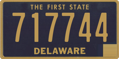 DE license plate 717744