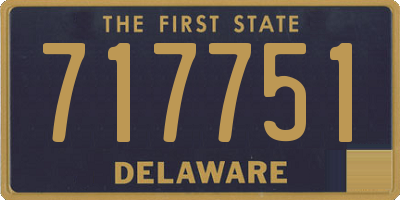 DE license plate 717751