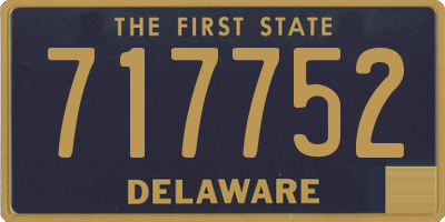 DE license plate 717752