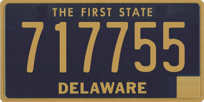 DE license plate 717755