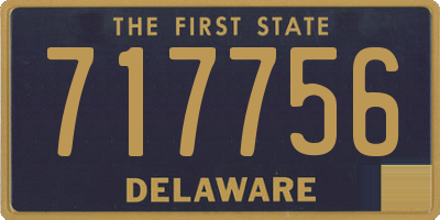 DE license plate 717756