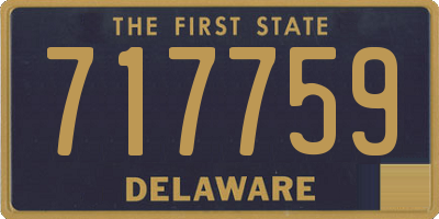 DE license plate 717759
