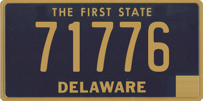 DE license plate 71776