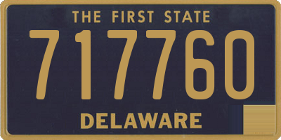 DE license plate 717760