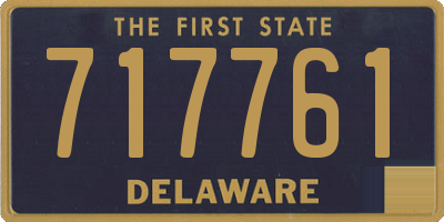 DE license plate 717761