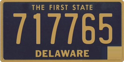 DE license plate 717765