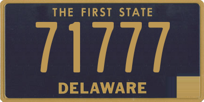 DE license plate 71777