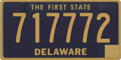 DE license plate 717772