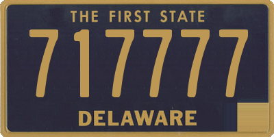 DE license plate 717777