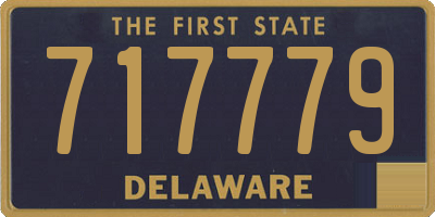 DE license plate 717779