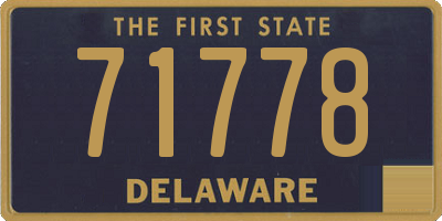 DE license plate 71778