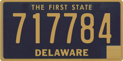 DE license plate 717784
