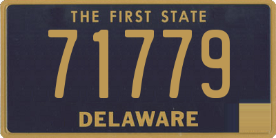 DE license plate 71779