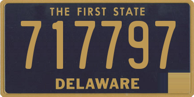 DE license plate 717797