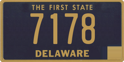 DE license plate 7178