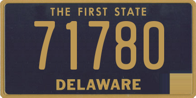 DE license plate 71780