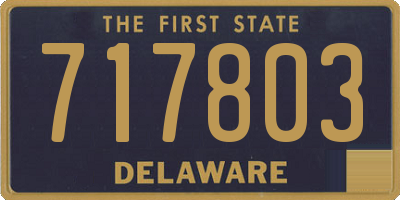 DE license plate 717803