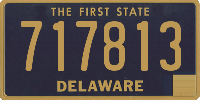 DE license plate 717813