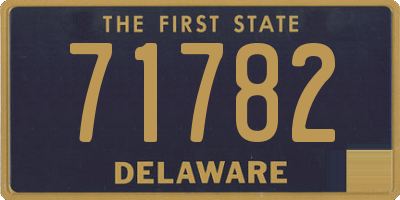 DE license plate 71782