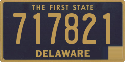 DE license plate 717821