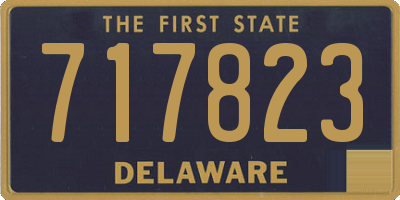 DE license plate 717823