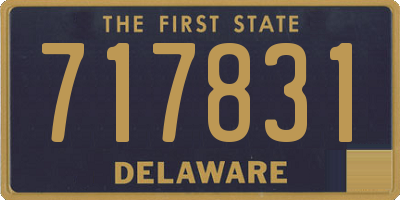 DE license plate 717831