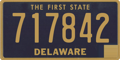 DE license plate 717842