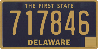 DE license plate 717846