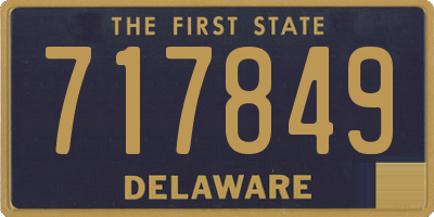 DE license plate 717849