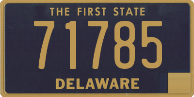 DE license plate 71785