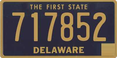 DE license plate 717852