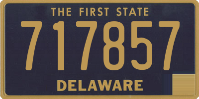 DE license plate 717857