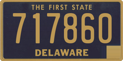 DE license plate 717860