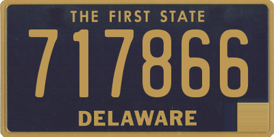 DE license plate 717866