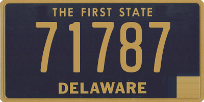 DE license plate 71787