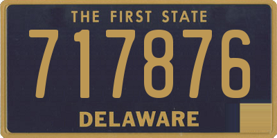 DE license plate 717876