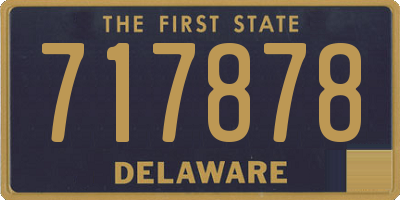 DE license plate 717878
