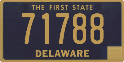 DE license plate 71788