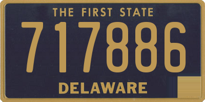 DE license plate 717886