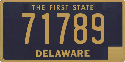 DE license plate 71789