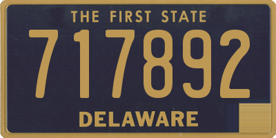 DE license plate 717892