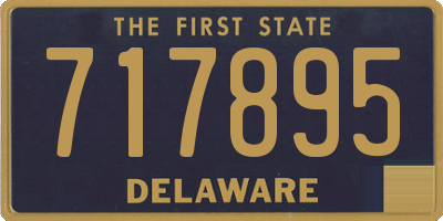 DE license plate 717895