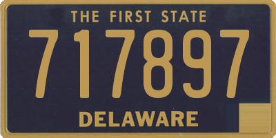 DE license plate 717897