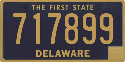 DE license plate 717899