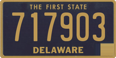 DE license plate 717903