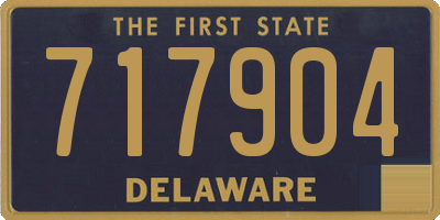 DE license plate 717904